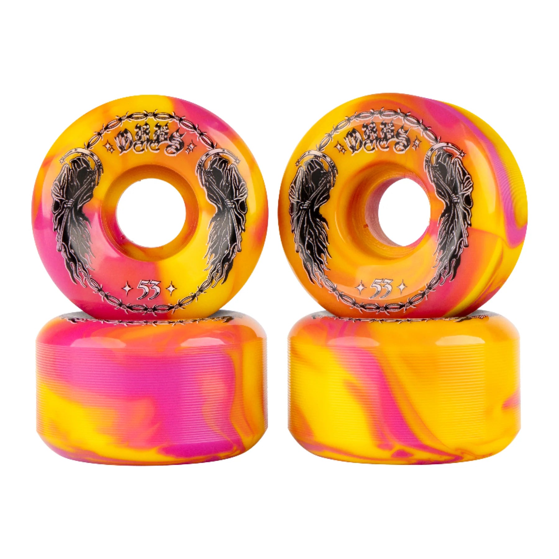 ORBS - SPECTERS SWIRLS 53MM/99A (PINK/YELLOW)