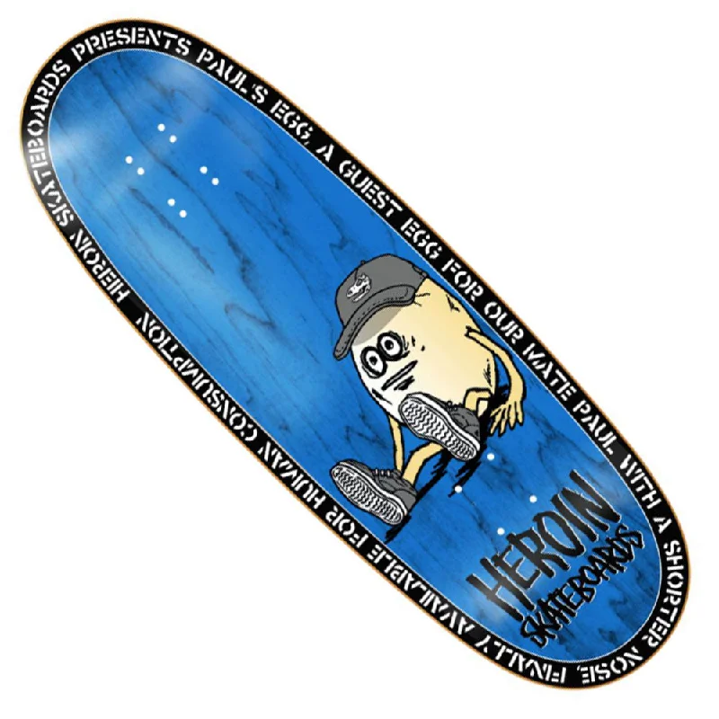 Pauls Egg 10.4 Heroin Deck Shaped Blue Black