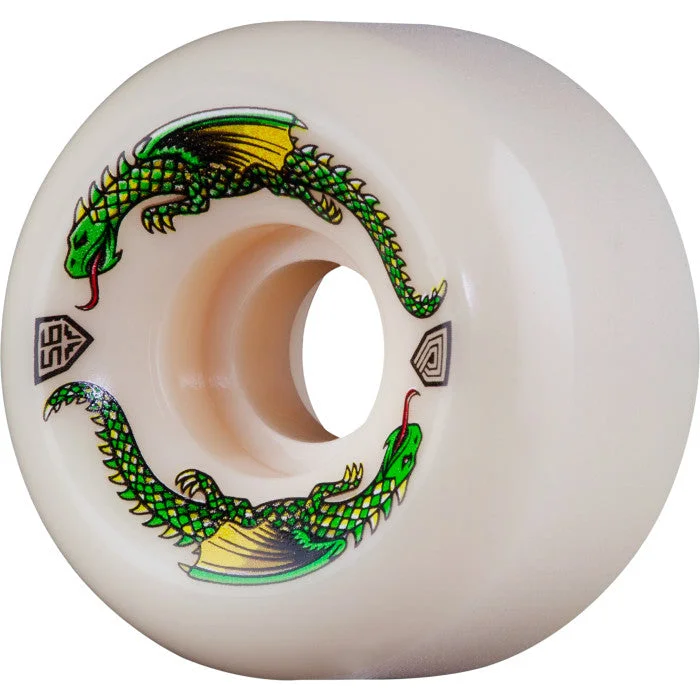 POWELL- PERALTA DRAGON FORMULA WHITE DRAGON SKATEBOARD WHEELS 55mm x 35mm 93a