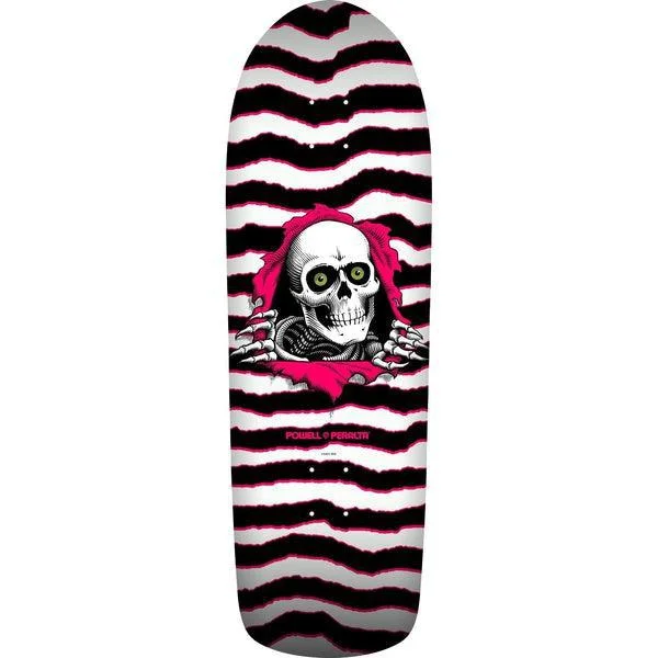 Powell Peralta Old School Ripper Deck 9.89" White - Pink