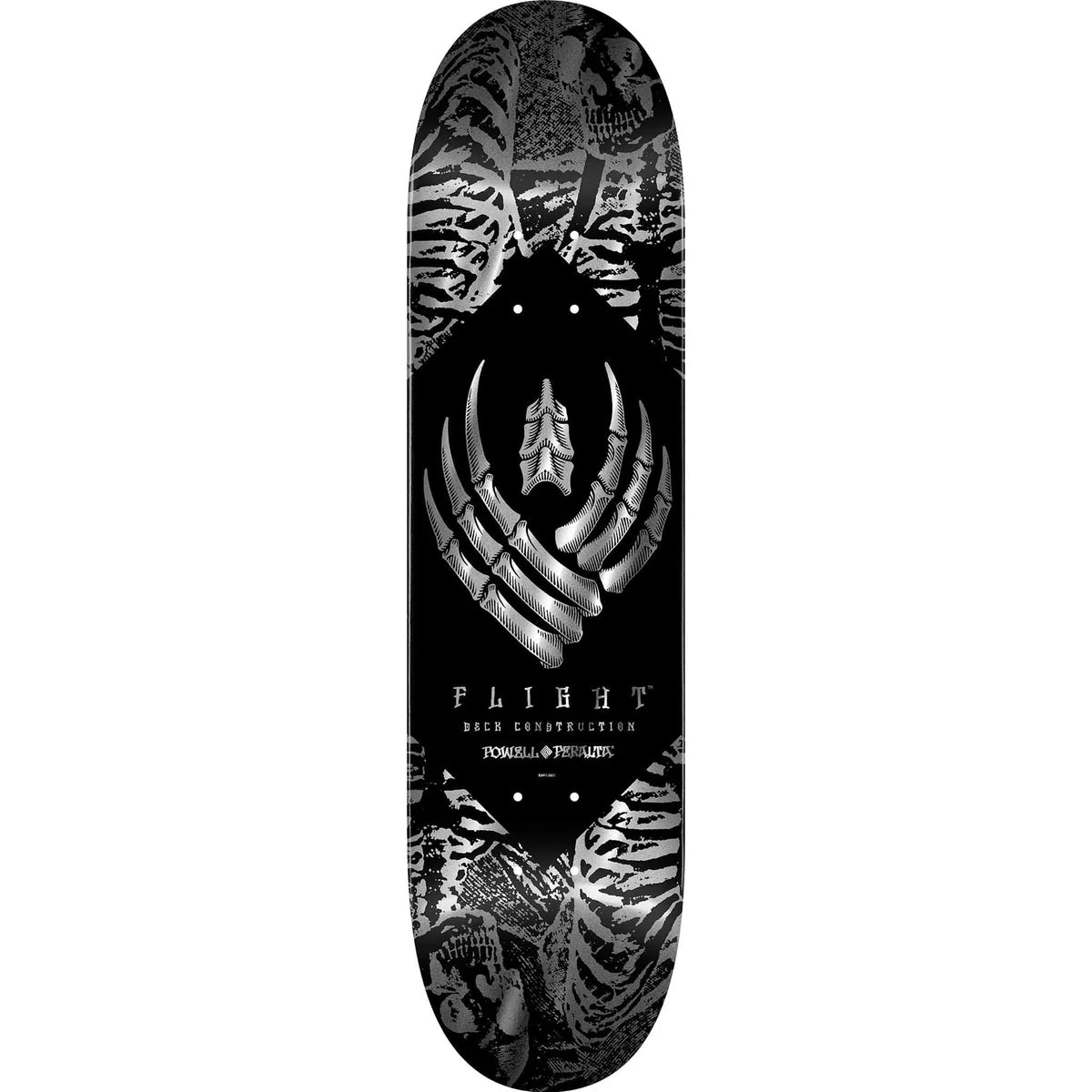 POWELL SKELETON FLIGHT DECK SILVER FOIL 8.25