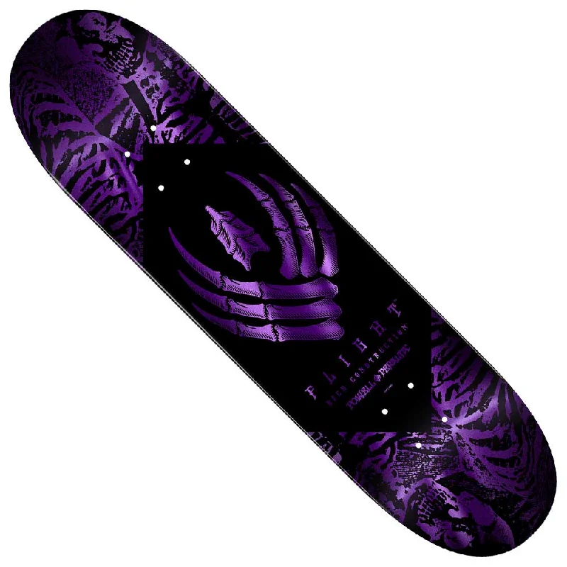 Purple Foil Skeleton Flight Deck 9x32.4 Powell Peralta