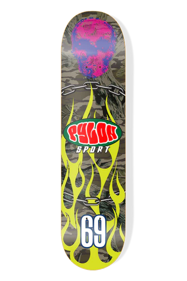 Pylon - Flames Chain 8.375" Deck