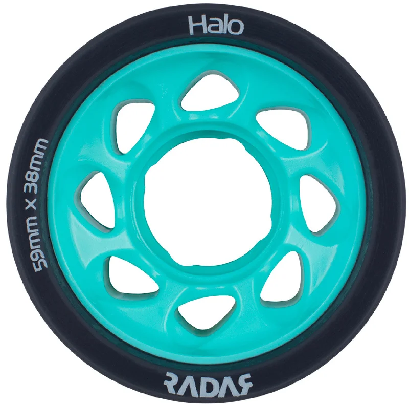 RADAR HALO 59/88A TEAL HUB DERBY SKATE WHEELS