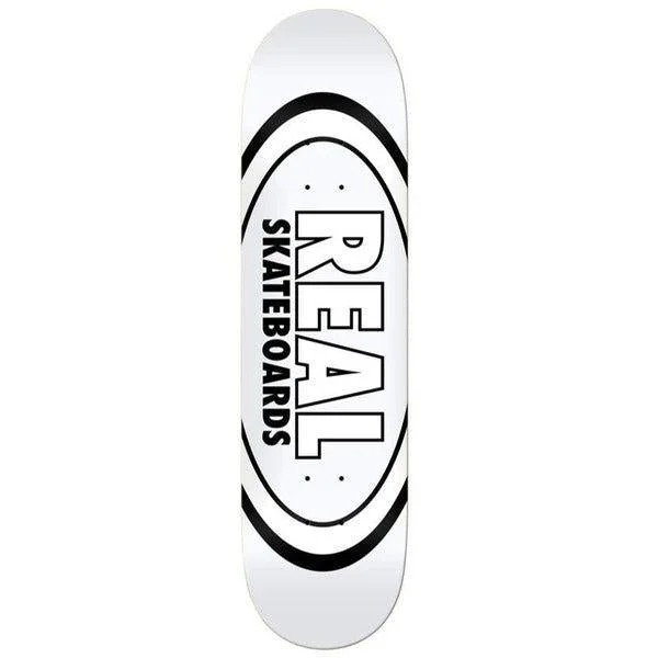 Real Skateboards Classic Oval Deck 8.38" White