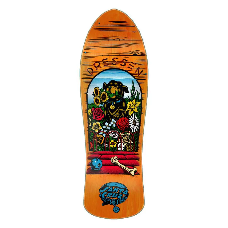 Sanat Cruz Eric Dressen Pup Reissue Skateboard Deck - 9.5 (Orange)