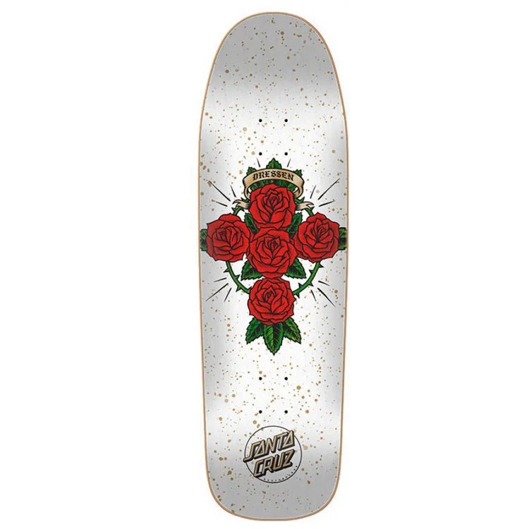 Santa Cruz Eric Dressen Rose Cross Shaped Skateboard Deck - 9.31