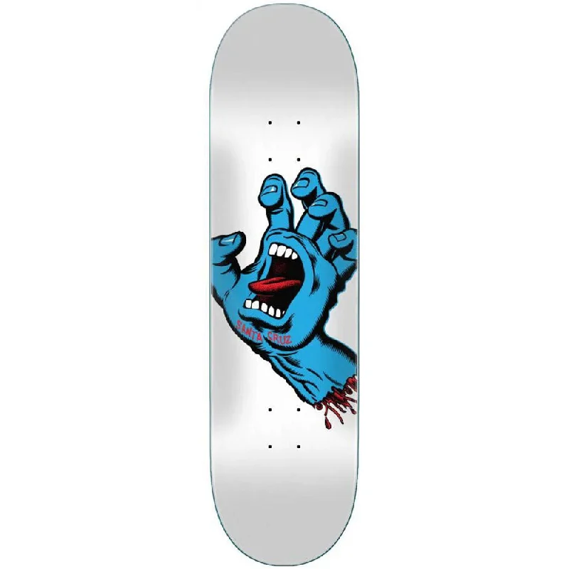 Santa Cruz Screaming Hand 8.25" Deck White