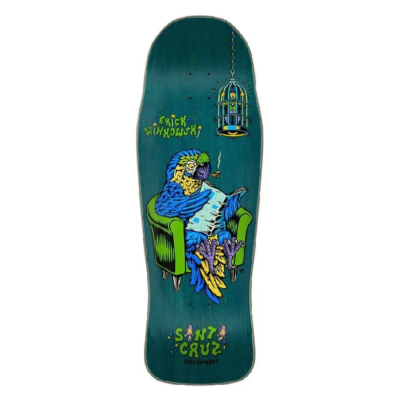 Santa Cruz Winkowski Birdcage Shaped Skateboard Deck - 10.34