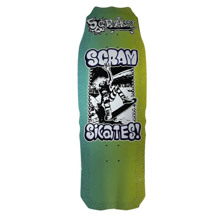 Scram Skates Earthskii Hoisin Sauce Shaped Skateboard Deck - 10.5