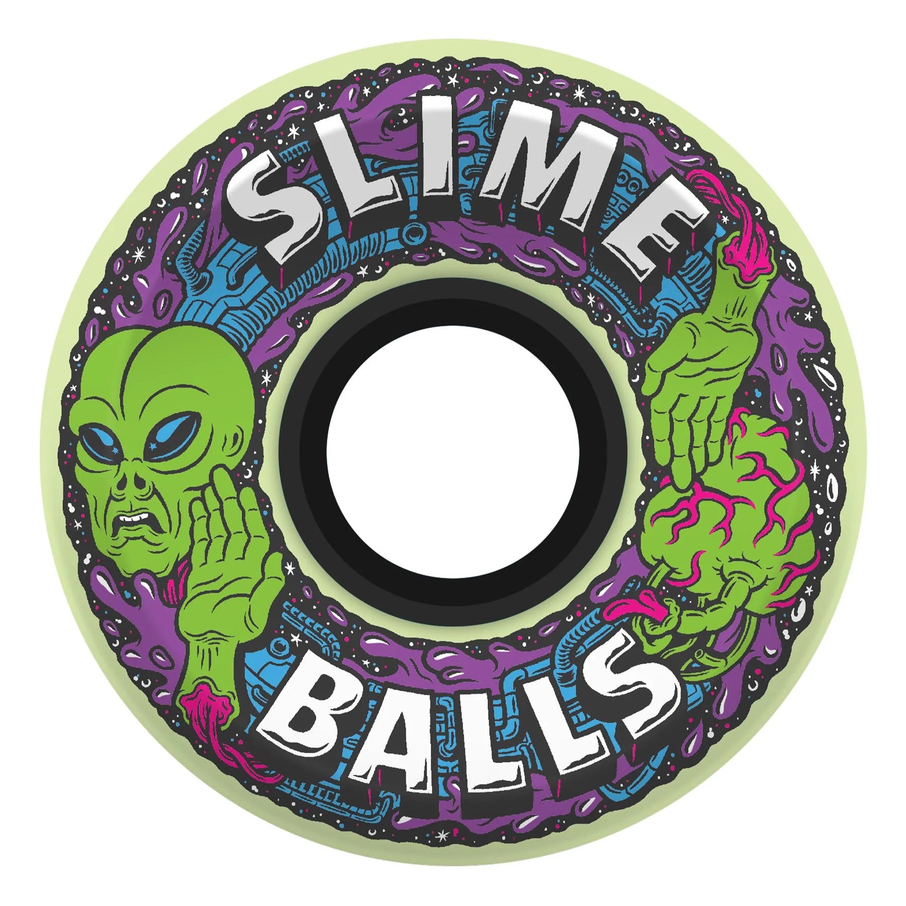 Slime Balls - Alien OG Slime Glow In The Dark 78a Wheels (60mm)