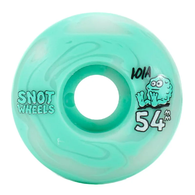 Snot Wheel Co Team Swirl 54MM 101A - Turquoise/White Swirl