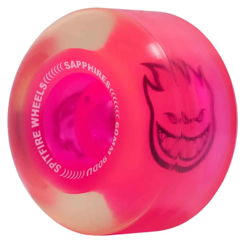 Spitfire - 90D Sapphires Conical Full Clear/Neon Pink Wheels (60mm)