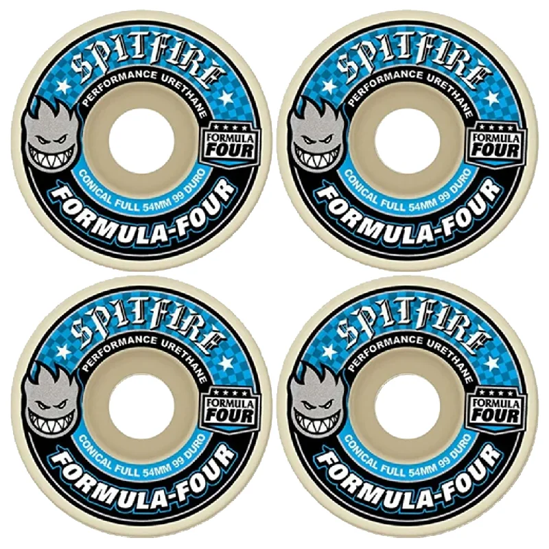 SPITFIRE F4 CONICAL FULL 99D WHEELS BLUE- 54MM