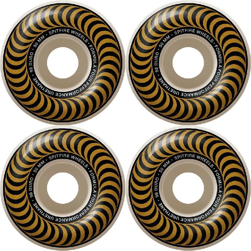 SPITFIRE F4 CLASSIC SWIRL 99D  WHEELS GOLD - 50MM