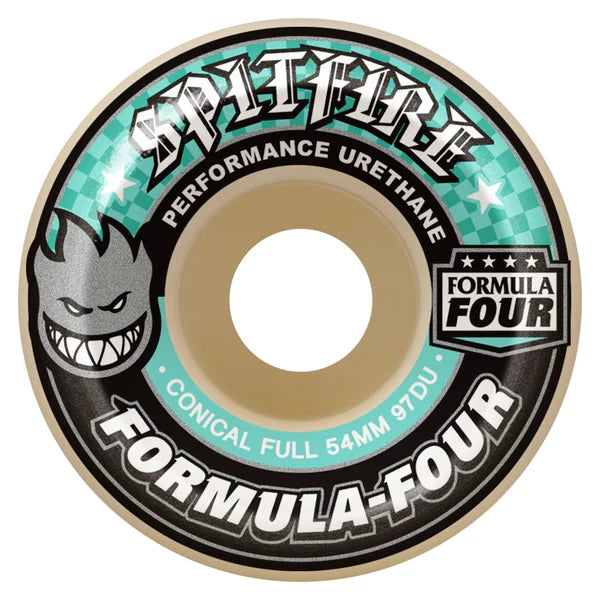 SPITFIRE FORMULA FOUR CONICAL FULL 54mm x 97duro WHEELS 4 PACK