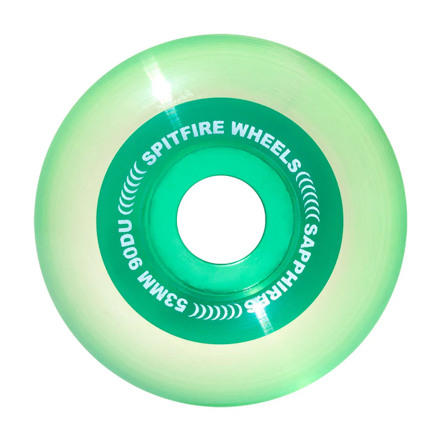 Spitfire Sapphires Conical Full 90D Wheels - Neon Green