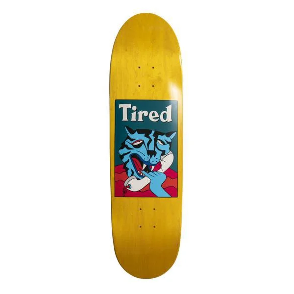 Tired Skateboards Cat Call Deal Shaped Deck 8.875" Assorted Wood Stain