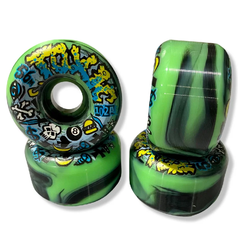 Toxic Team VERY HARD Wheels 56mm/102a