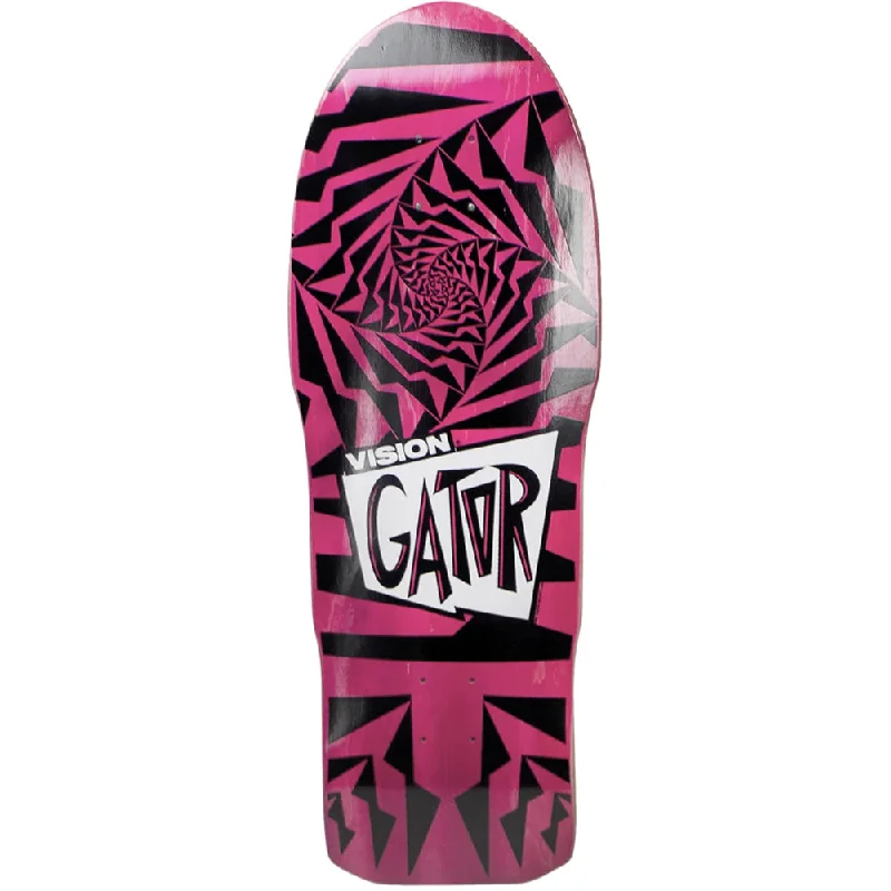 Vision Gator II Skateboard Deck Modern Concave Black Pink