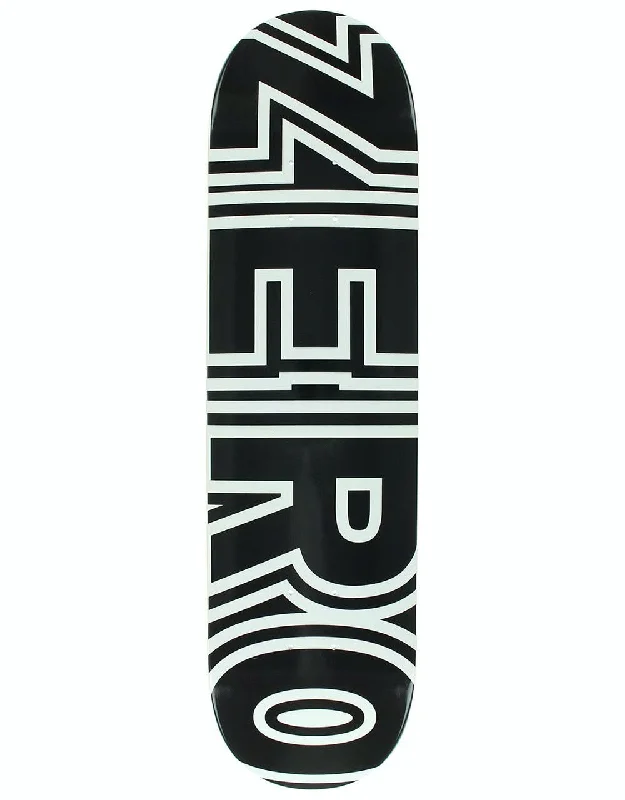 Zero Classic Bold Skateboard Deck - Black/White